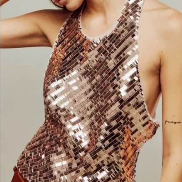 Free People Tops - Free People Disco Fever Cami